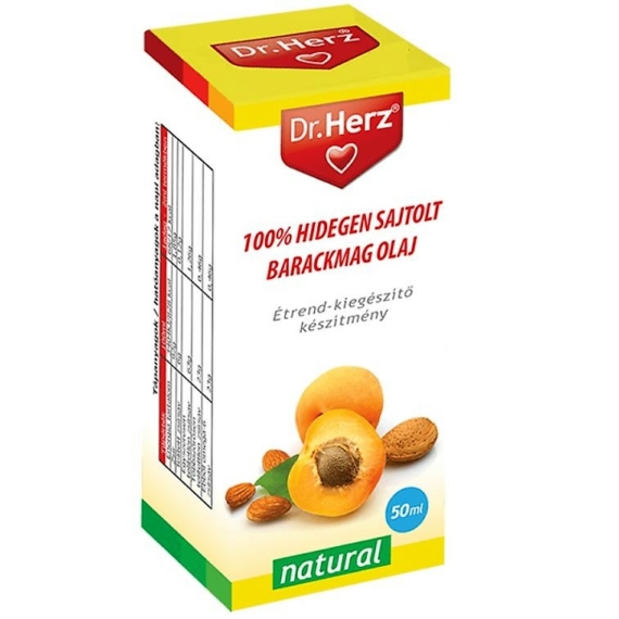 Dr. Herz Sárgabarackmag olaj 100% hidegen sajtolt 50ml
