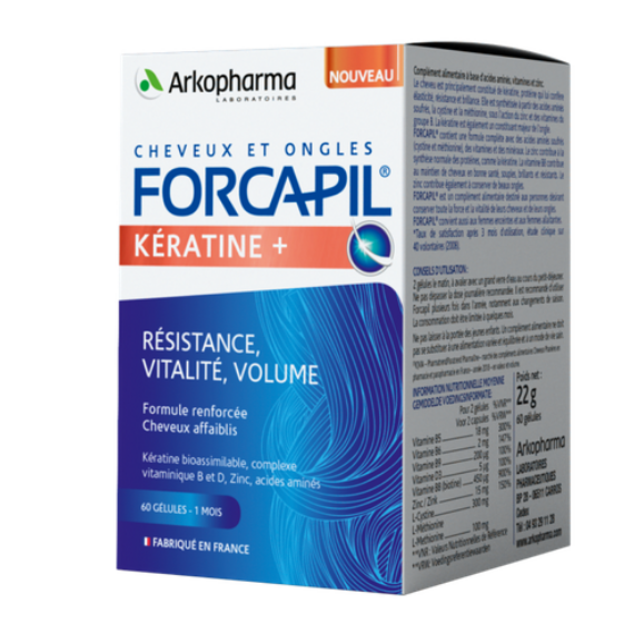 Forcapil Keratin+ hajerősítő kapszula 60db