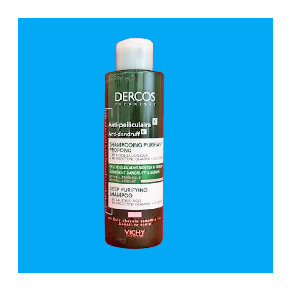 Vichy Dercos sampon Antipell K korpás zsíros hajra 200ml