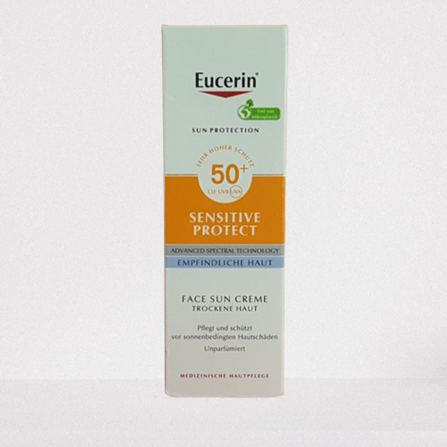Eucerin Sun Sensitiv Protect napozó arckrém FF50+ 